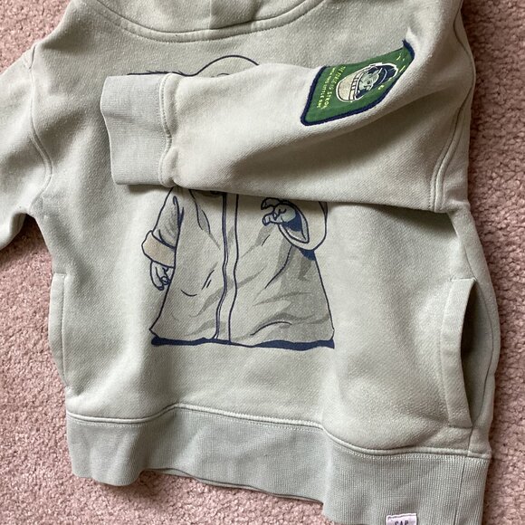 Star Wars Baby Gap Kids Yoda Hoodie 3 Years Toddler Has Pockets - Picture 5 of 6